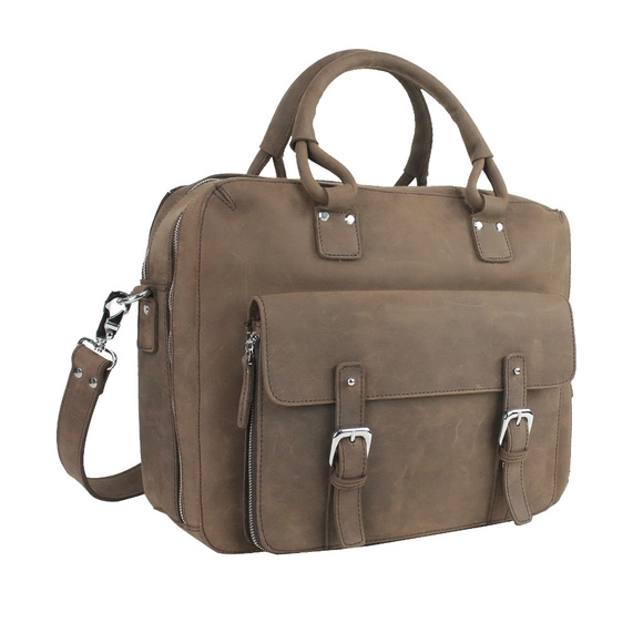 Full Grain Leather Travel Tote LB07CB